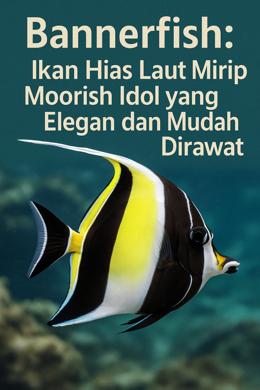 Bannerfish: Ikan Hias Laut Mirip Moorish Idol yang Elegan dan Mudah Dirawat