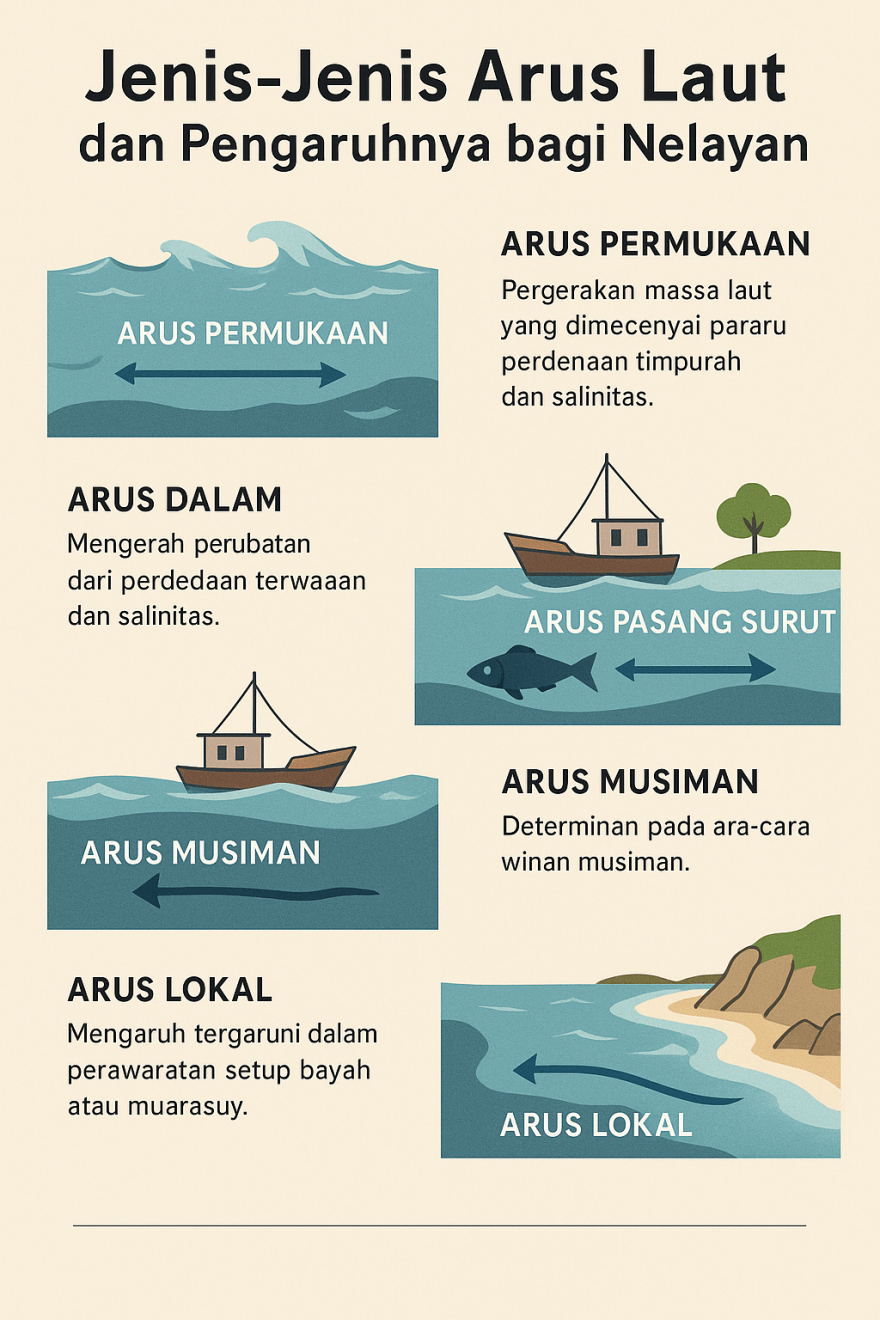 Jenis-Jenis Arus Laut dan Pengaruhnya bagi Nelayan