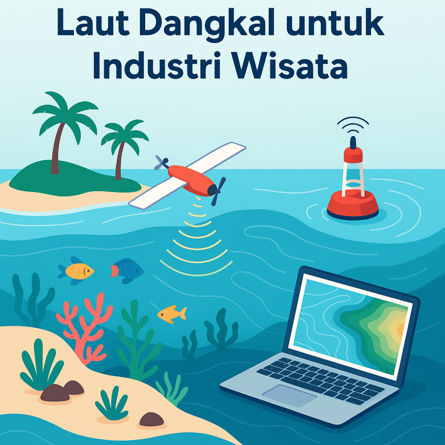 Pemetaan Digital Laut Dangkal untuk Industri Wisata