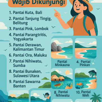 10 Pantai Tercantik di Indonesia yang Wajib Dikunjungi