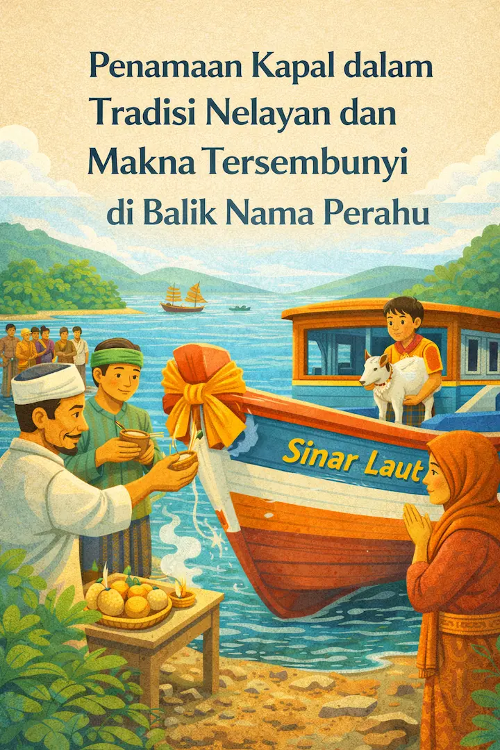 Penamaan kapal dalam tradisi nelayan sebagai simbol doa dan identitas maritim