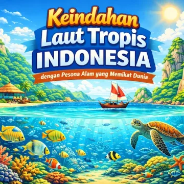 “keindahan laut tropis indonesia air jernih dan terumbu karang”