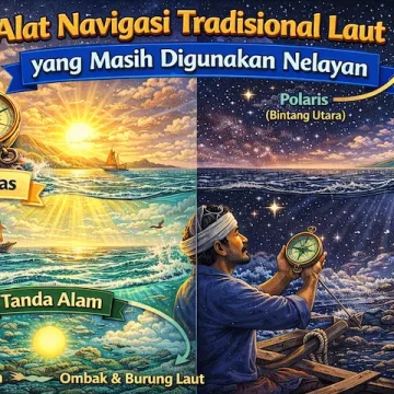 Alat Navigasi Tradisional di Laut yang Tetap Akurat Tanpa Teknologi Modern “alat navigasi tradisional laut menggunakan kompas dan bintang”