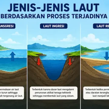 “jenis-jenis laut berdasarkan proses terjadinya dalam ilmu kelautan”