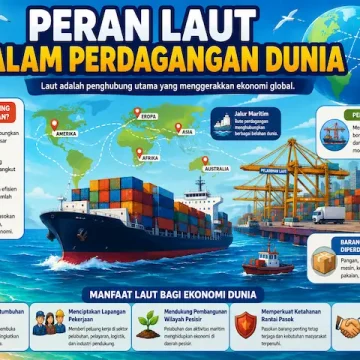 Peran Laut dalam Perdagangan Dunia yang Diam-Diam Menggerakkan Ekonomi Global “peran laut dalam perdagangan dunia dengan kapal kargo dan pelabuhan laut”