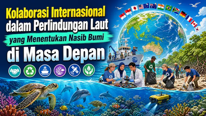 “kolaborasi internasional dalam perlindungan laut untuk menjaga ekosistem laut dunia”