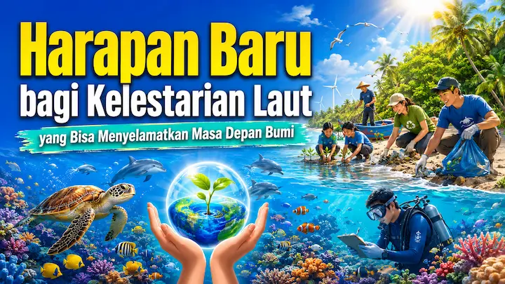 “harapan baru bagi kelestarian laut melalui konservasi laut dan perlindungan ekosistem laut”