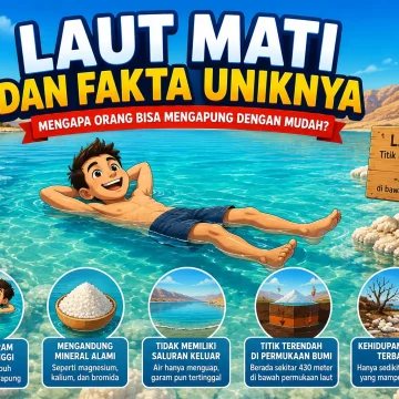 Laut Mati dengan fenomena terapung akibat kadar garam tinggi