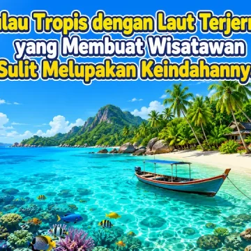 Pulau Tropis dengan Laut Terjernih yang Membuat Wisatawan Sulit Melupakan Keindahannya pulau tropis dengan laut terjernih, pasir putih, dan pemandangan alam indah