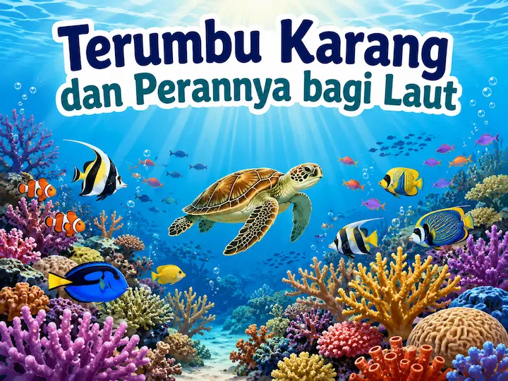 Terumbu Karang dan Perannya bagi Laut yang Sering Tidak Disadari Banyak Orang “terumbu karang sebagai rumah biota laut dalam ekosistem laut sehat”